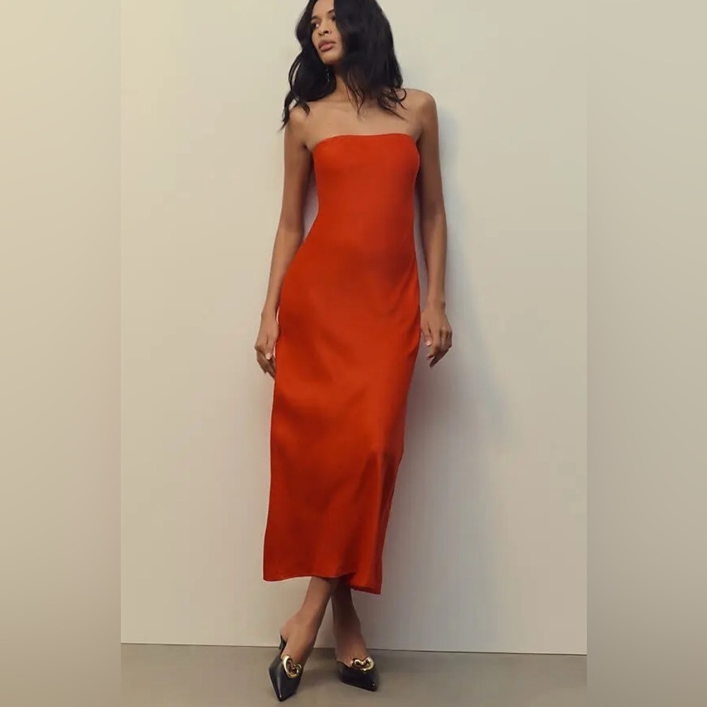 NWT! Anthropologie The Tilda Slip Dress in Red - Multiple Sizes 0️⃣ 🥨